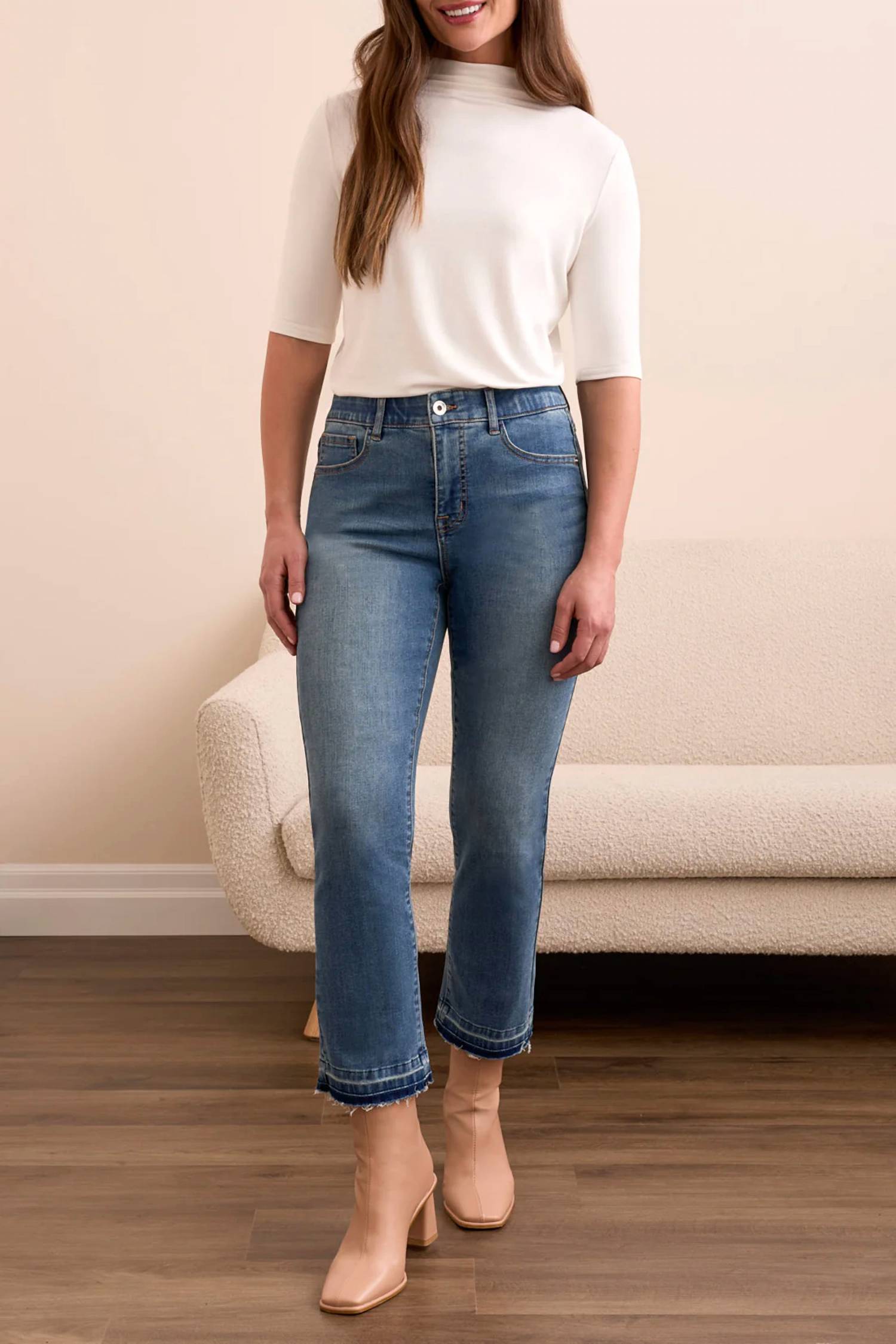 Tribal - Sophia Curvy Micro Flare Jeans