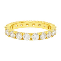 Allyanna Gifts - Women's Sterling Silver Moissanite Eternity Band Ring