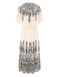 Zimmermann - Dawning Sunray High Neck Midi Dress