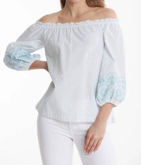Susie Swiss Dot Top