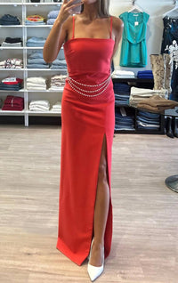 Likely - Josie Pearl Chain Belt Gown