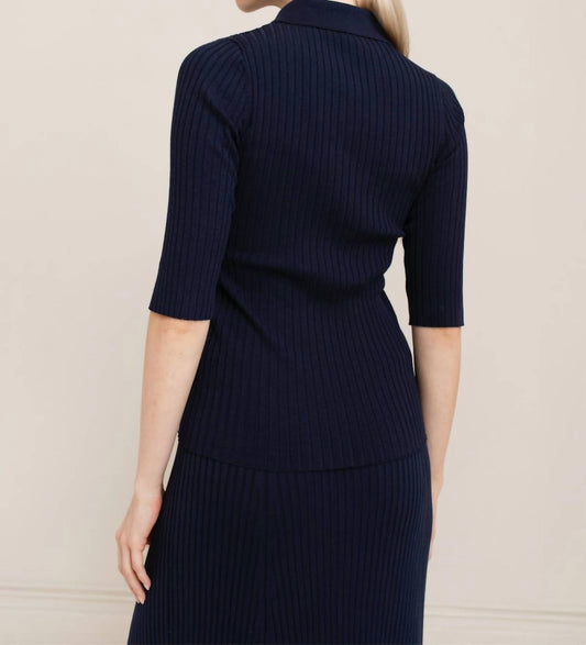 Paper Label - Leona Rib Polo Shirt