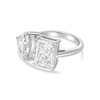 Diana M Jewels - Women's Radiant & Heart Lab-Grown Diamond Fashion Ring (10.00 Ct) - Bold