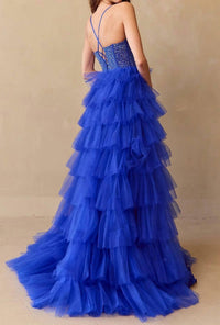 Amelia Couture - Ruffled Long Prom Ball Gown