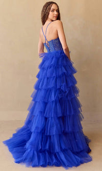 Amelia Couture - Ruffled Long Prom Ball Gown