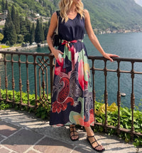Apny - V-neck Tank Midi Dress