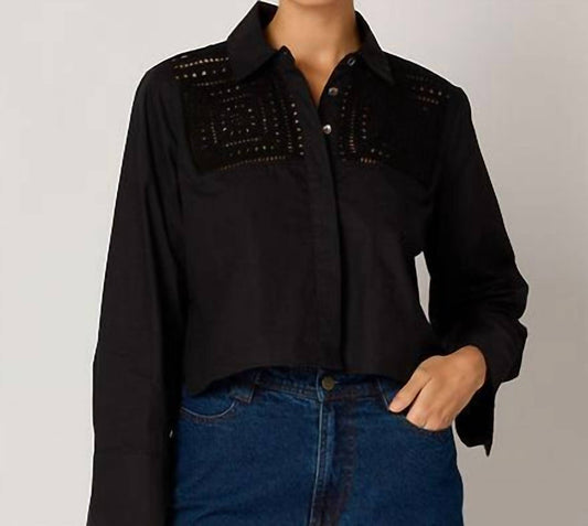 Cleobella - Sierra Button Down Blouse With Crochet Details