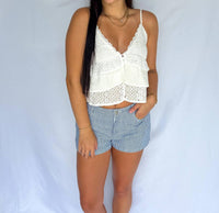 Illa Illa - The Mykonos Eyelet Cami Top