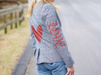 Hipchik - Heart Love Graphic Blazer