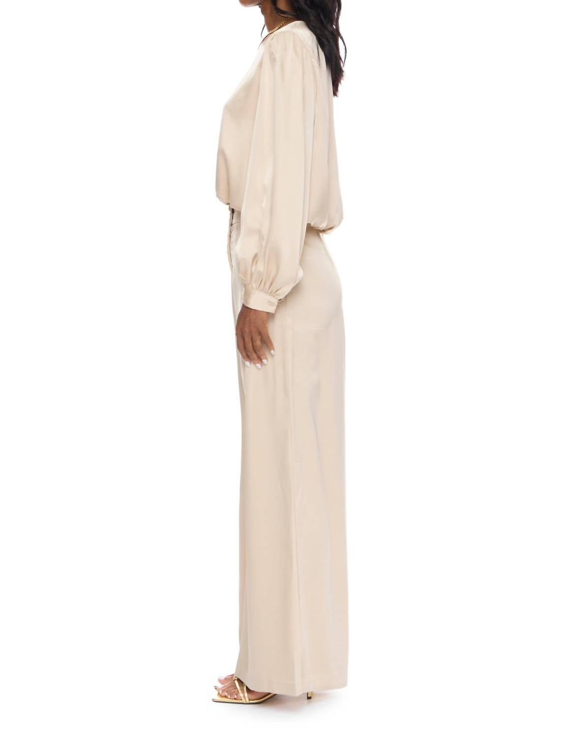 DELUC Iris Pants in ecru - women's pants - alternate view