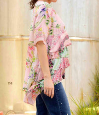 Curate - Tiered Floral Blouse