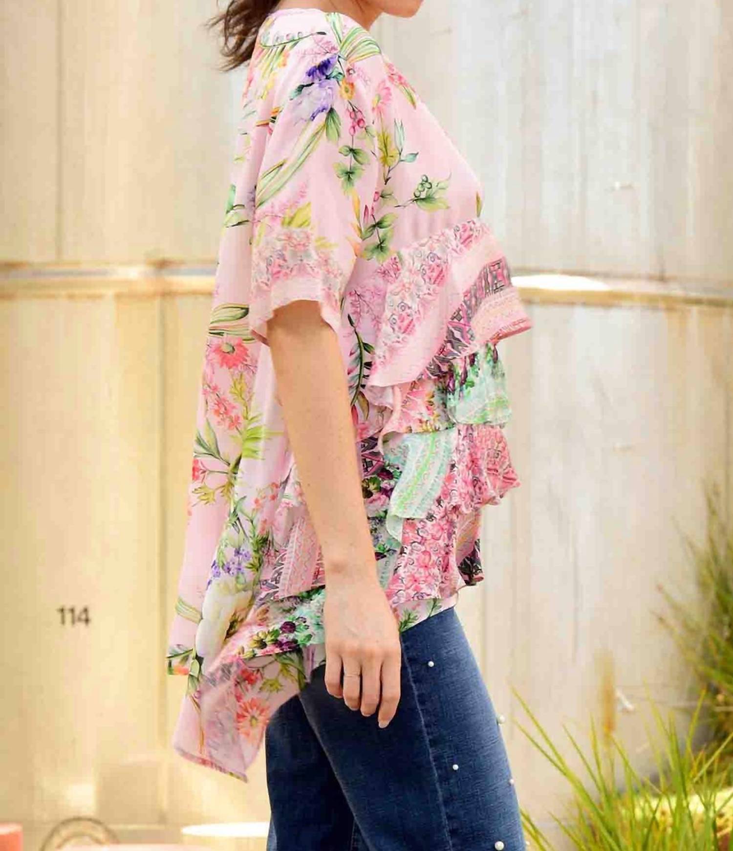 Curate - Tiered Floral Blouse
