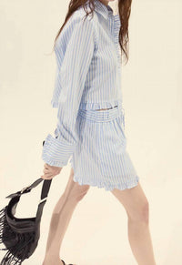 Deluc - Split Crop Shirt