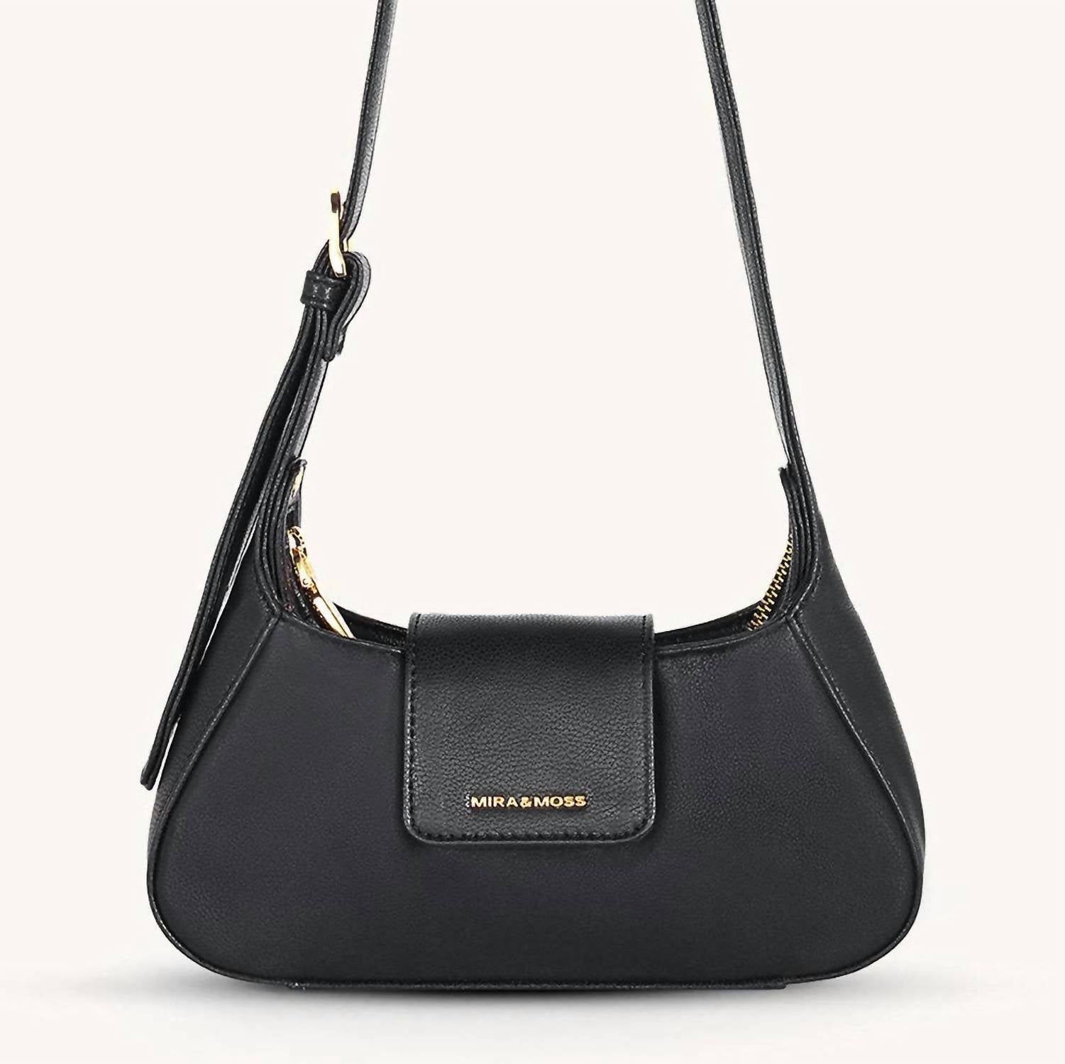 Myra Bag - Women's Graciela Petite Half-moon Vegan Leather Shoulder Bag