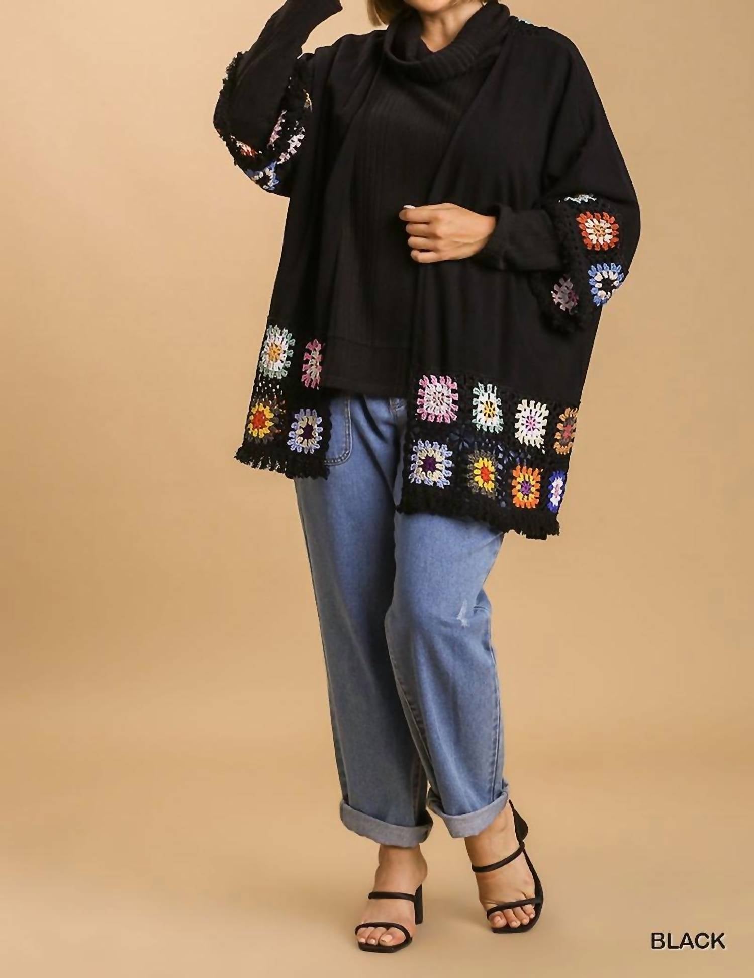 Umgee - Crochet Patchwork Squares Kimono