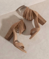 Oasis Society - Women's Blair Thick Ankle Strap Block Heels