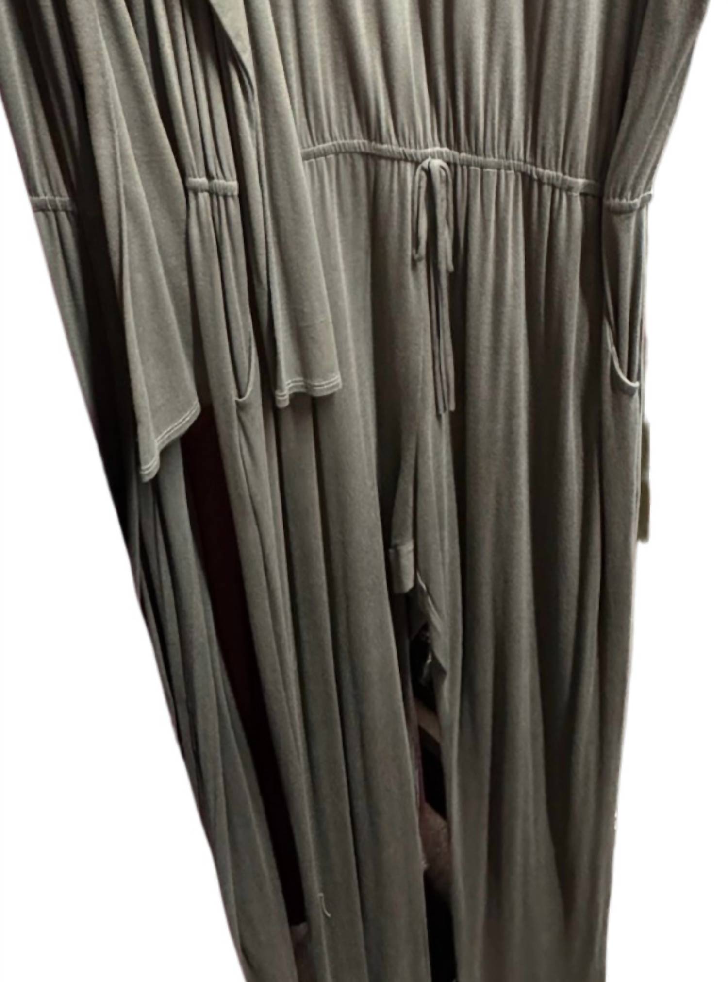 Carole Christian Women's Long Sleeve Romper in olive - women's pants - alternate view