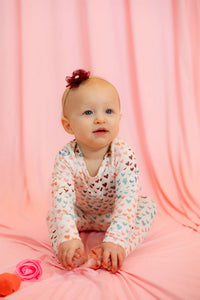 babysprouts Girl's Rainbow Hearts Lounge Set in multi - item - alternate view