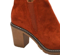 Corkys Footwear Women's Bite Me Ankle Boots in rust - women's shoe - alternate view
