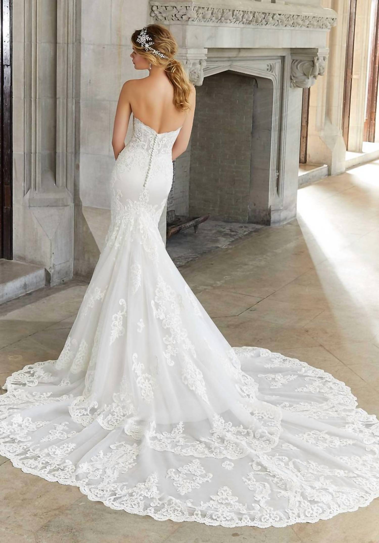 Morilee - Sonia Frosted Alencon Lace Dress