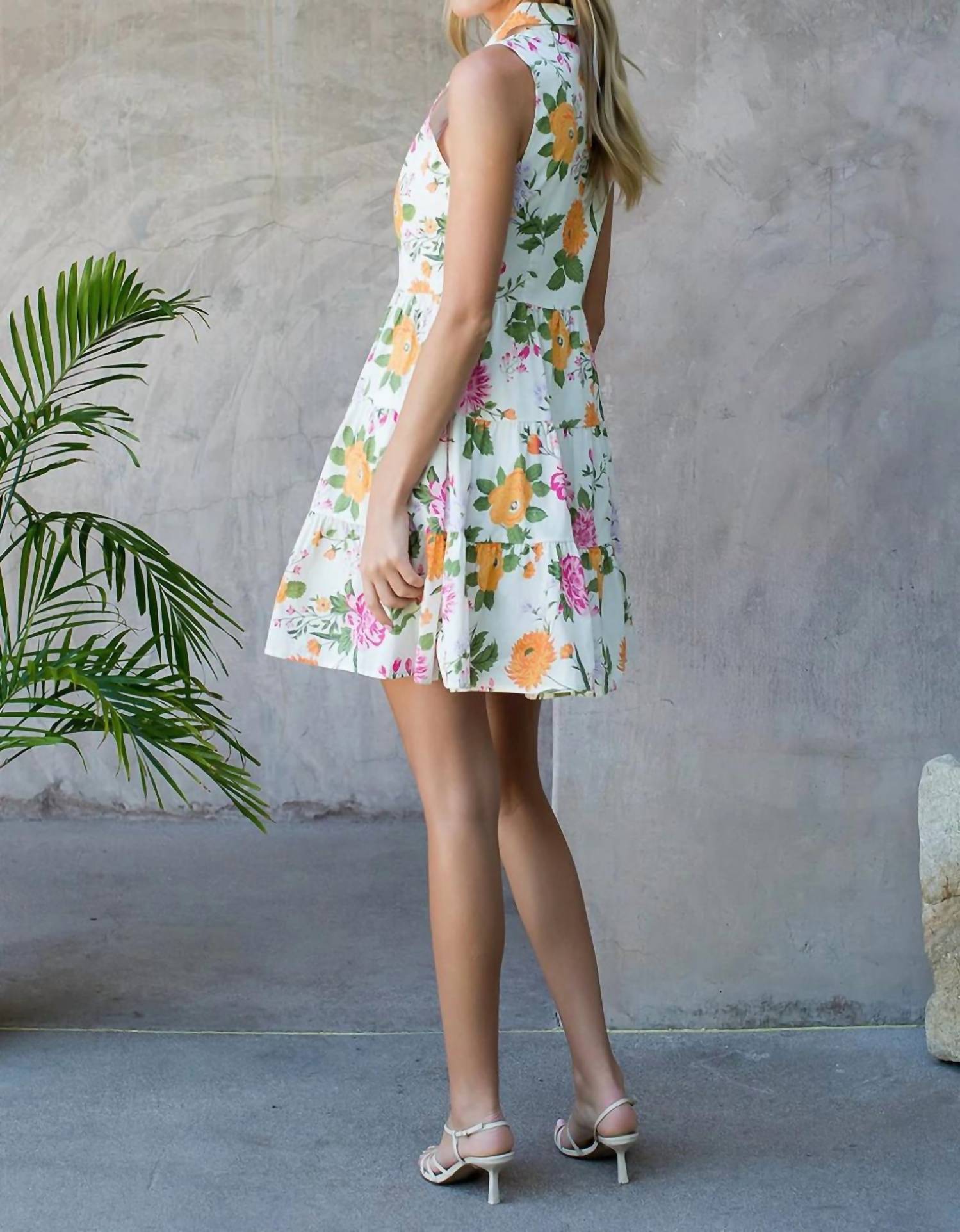 Thml - Floral Sleeveless Mini Dress