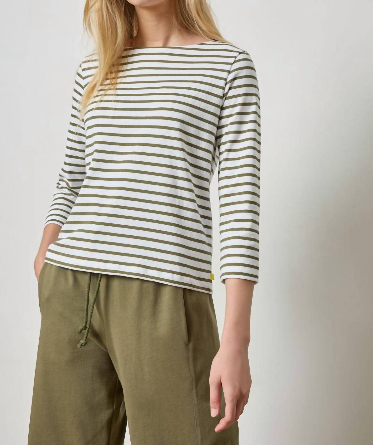 Lilla P - French Stripe Boatneck Top