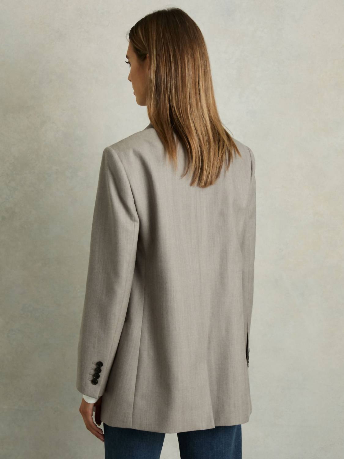 Reiss - Darla Wool Oversized Double-Breasted Blazer