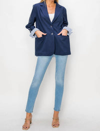 Joh - Mary Blazer Jacket With Stripes