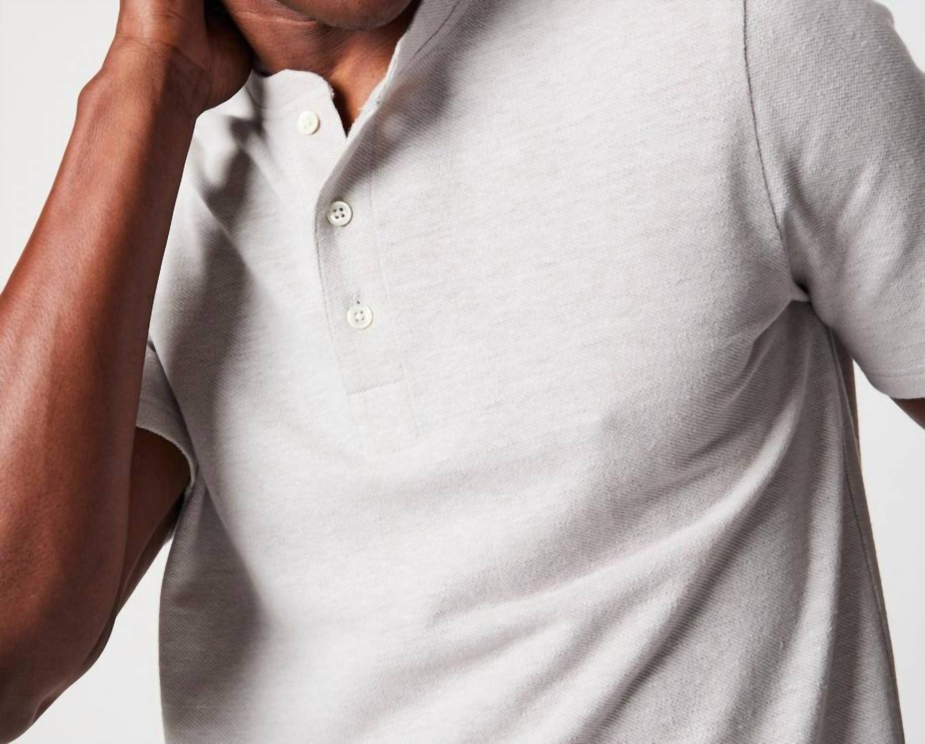 Billy Reid - Short Sleeve Hemp Cotton Henley Tee