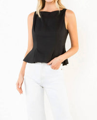 Thml - Sleeveless Peplum Top