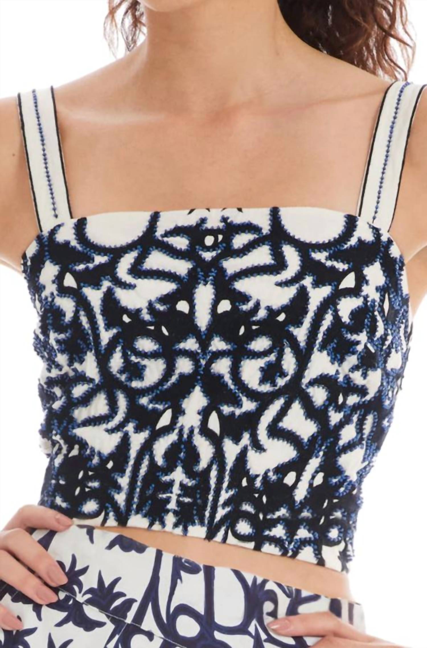 Allison New York - Beaded Tyra Crop Top