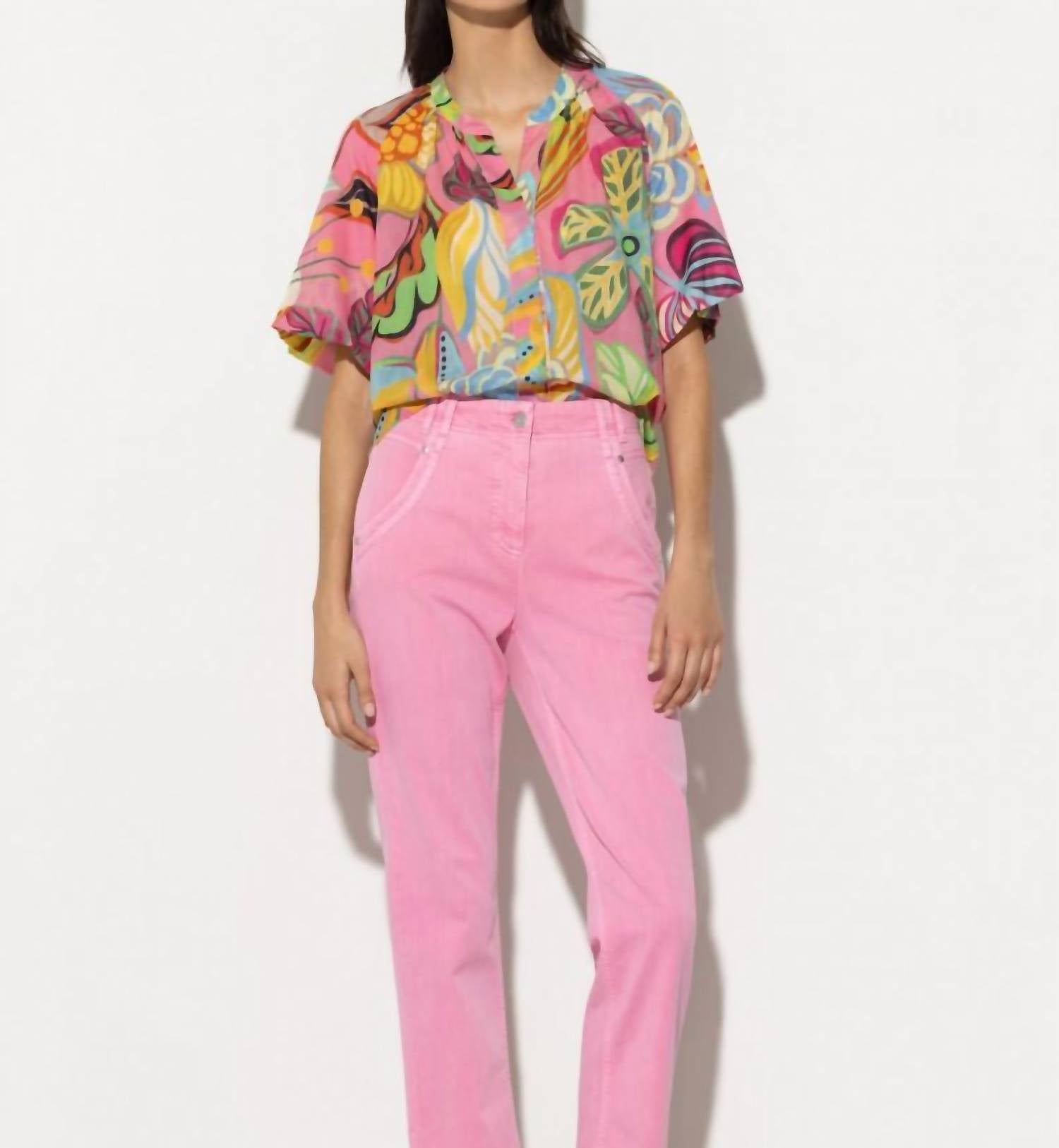 Luisa Cerano - Caribbean Print Blouse