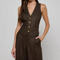 L'Agence - Drina V Neck Vest