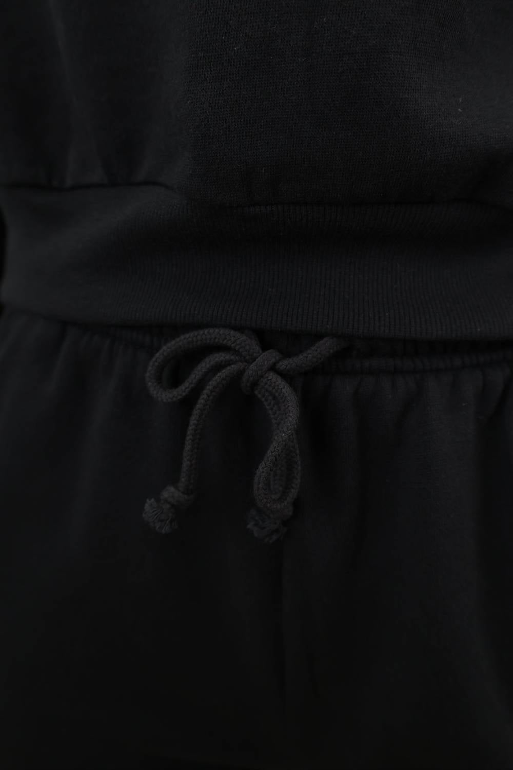Z Supply Downtown Wide Leg Sweatpant in black 1 - women's pants - alternate view