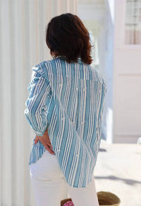 Exvoto - Sage Button Shirt