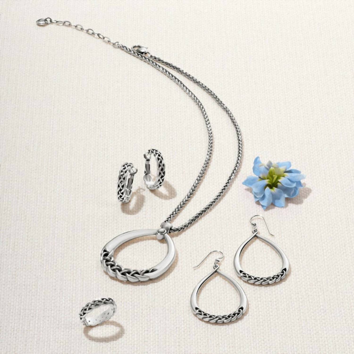 Brighton - Women's Interlok Braid Drop Necklace