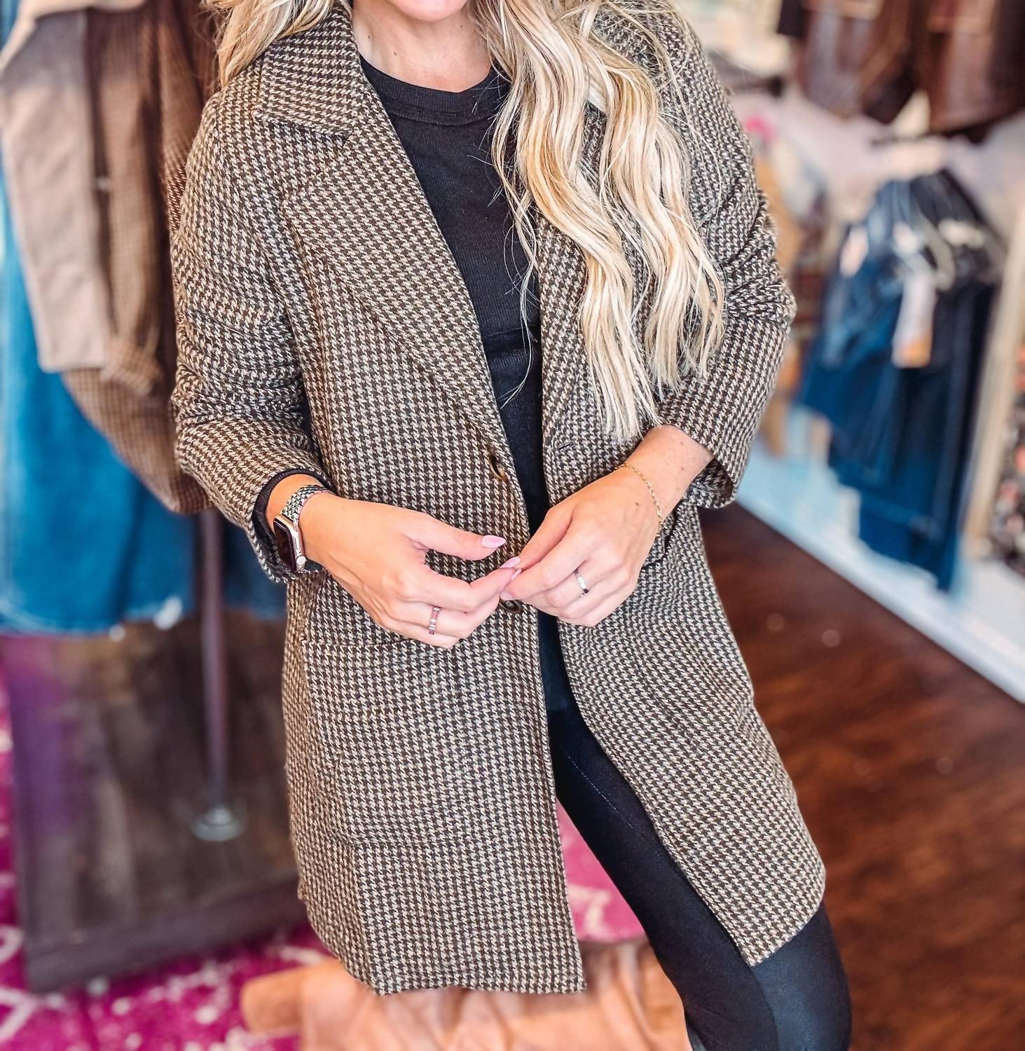 Hem & Thread - Cozy Chic Detachable-hoodie Jacket