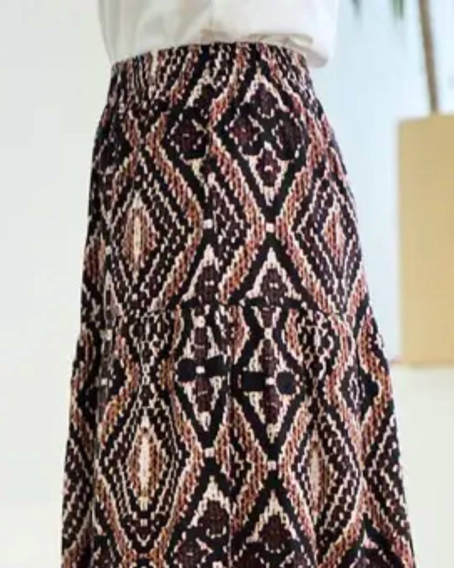 Doe And Rae - Aztec Tiered Skirt