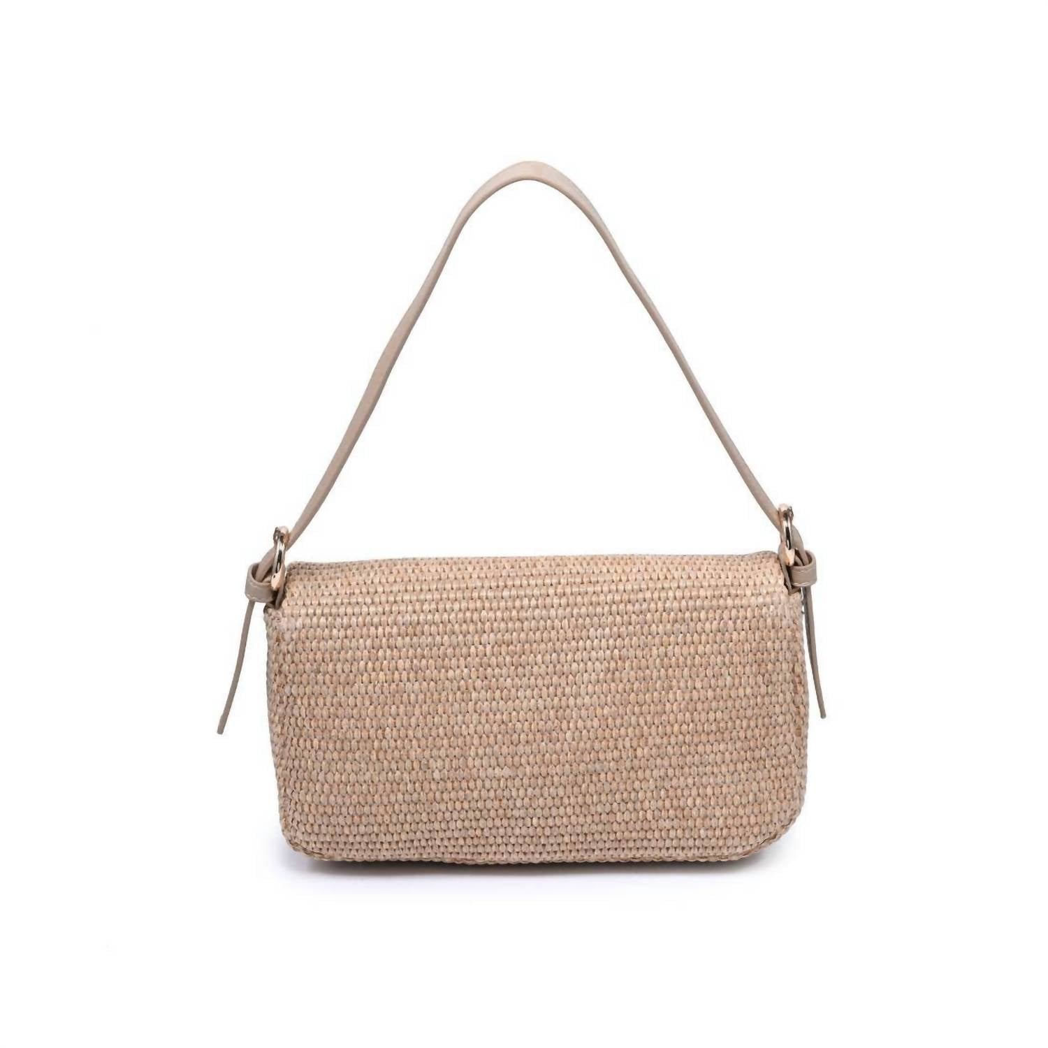 Urban Expressions - Women's Gloria Straw Shoulder Bag