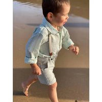 Me & Henry - Boy's Merchant Long Sleeve Button Down Shirt