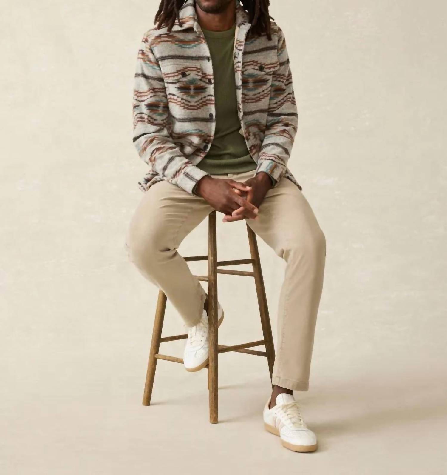 Faherty - Men's Cloud Waffle Crew Top