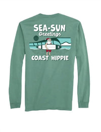 Coast Hippie - Sea-sun Greetings Long Sleeve Top