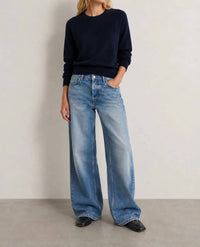 Allude - Long Sleeve Crew Neck Sweater