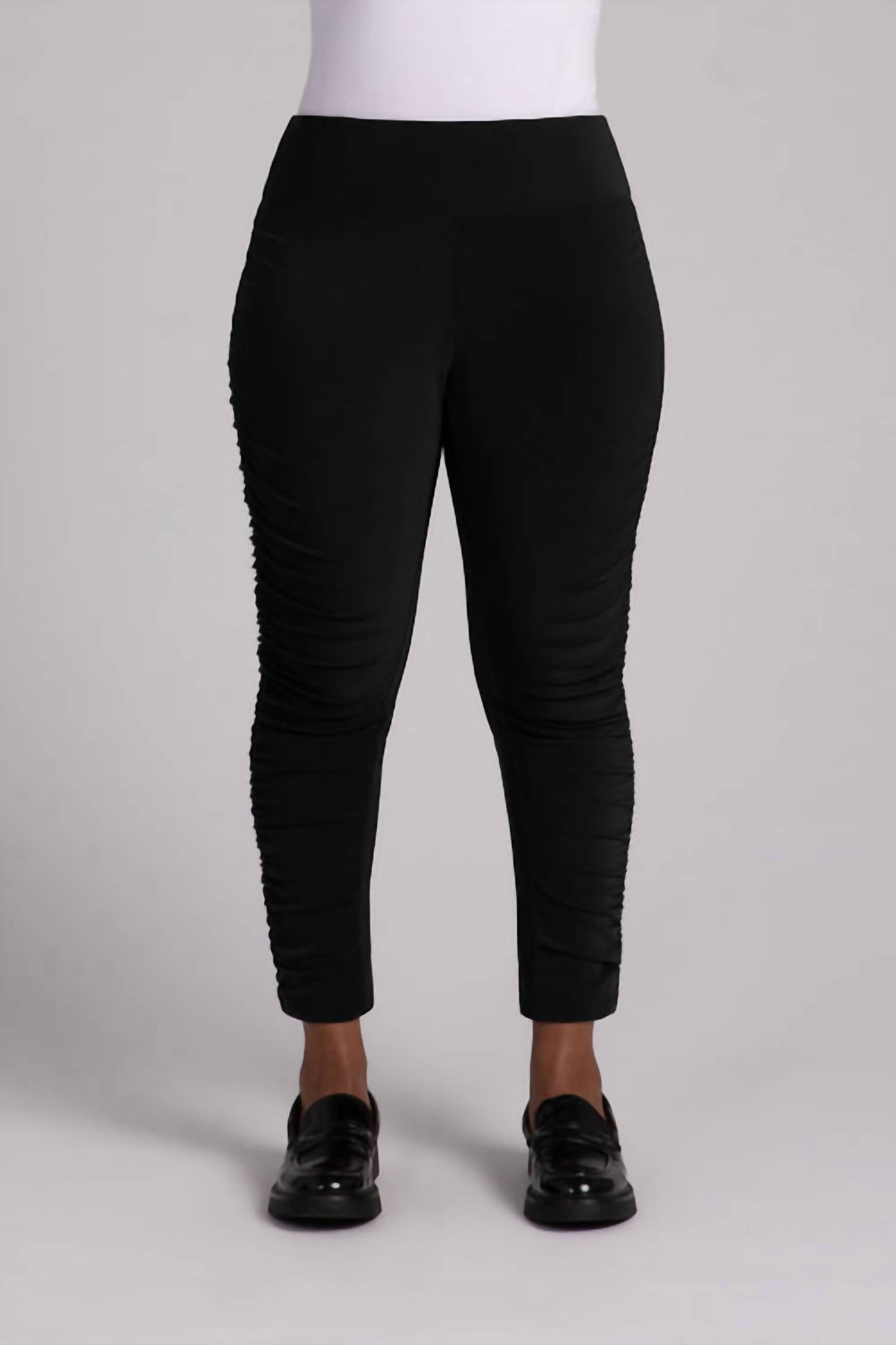 Sympli - Women's Ruched Skinny Pants