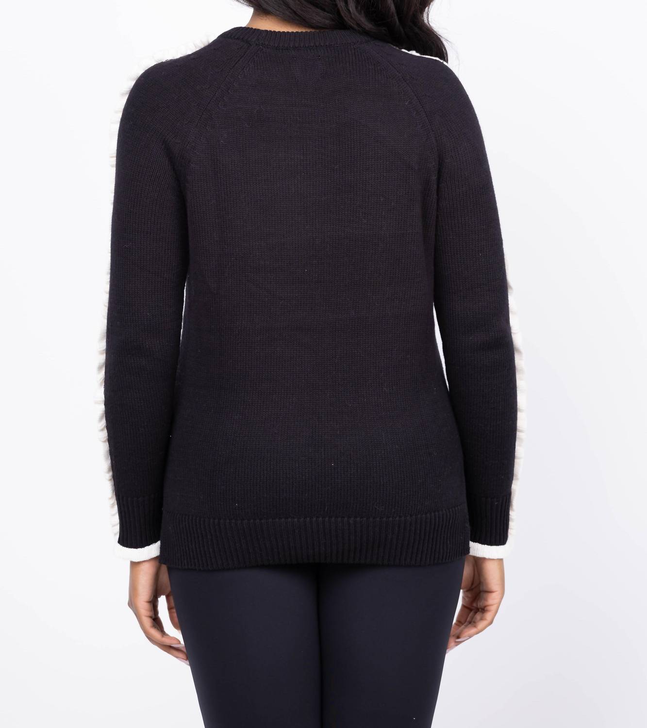 Nic + Zoe - Ruffled Down Sweater
