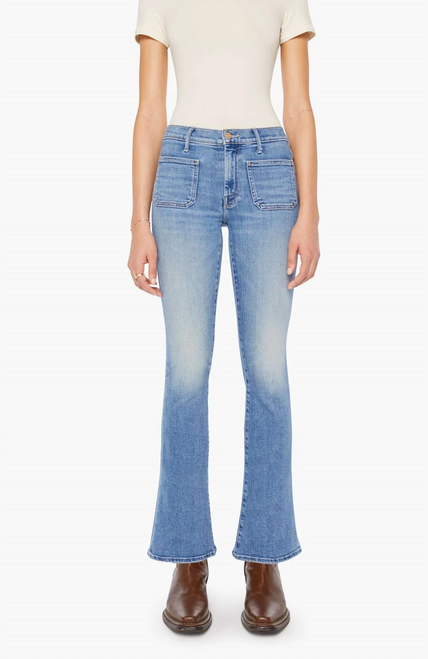 Mother - Patch Pocket Weekender Flare Jeans