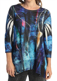 Jess & Jane - Eclipse Chiffon Hem Top