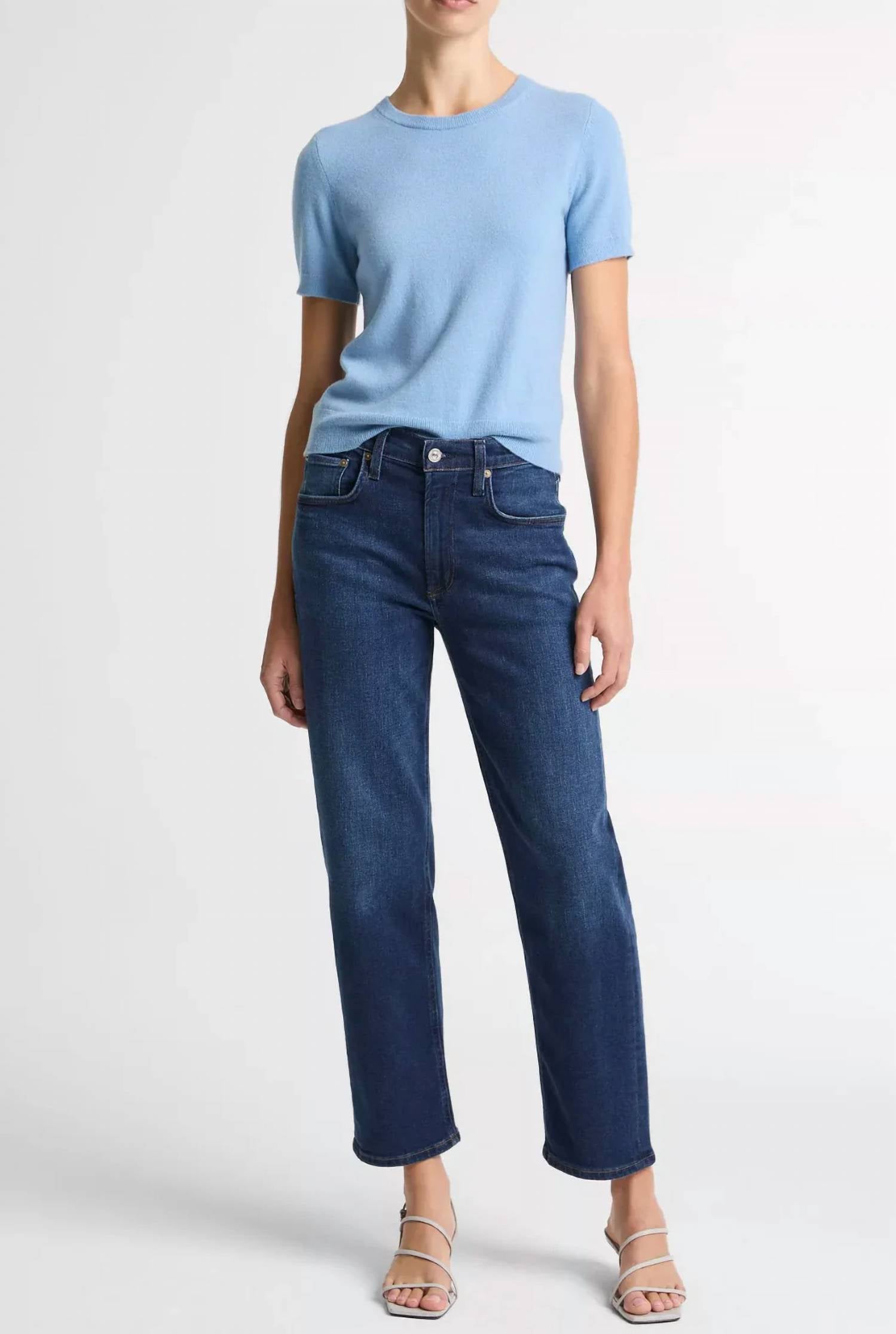Vince - Cashmere Short Sleeve Top