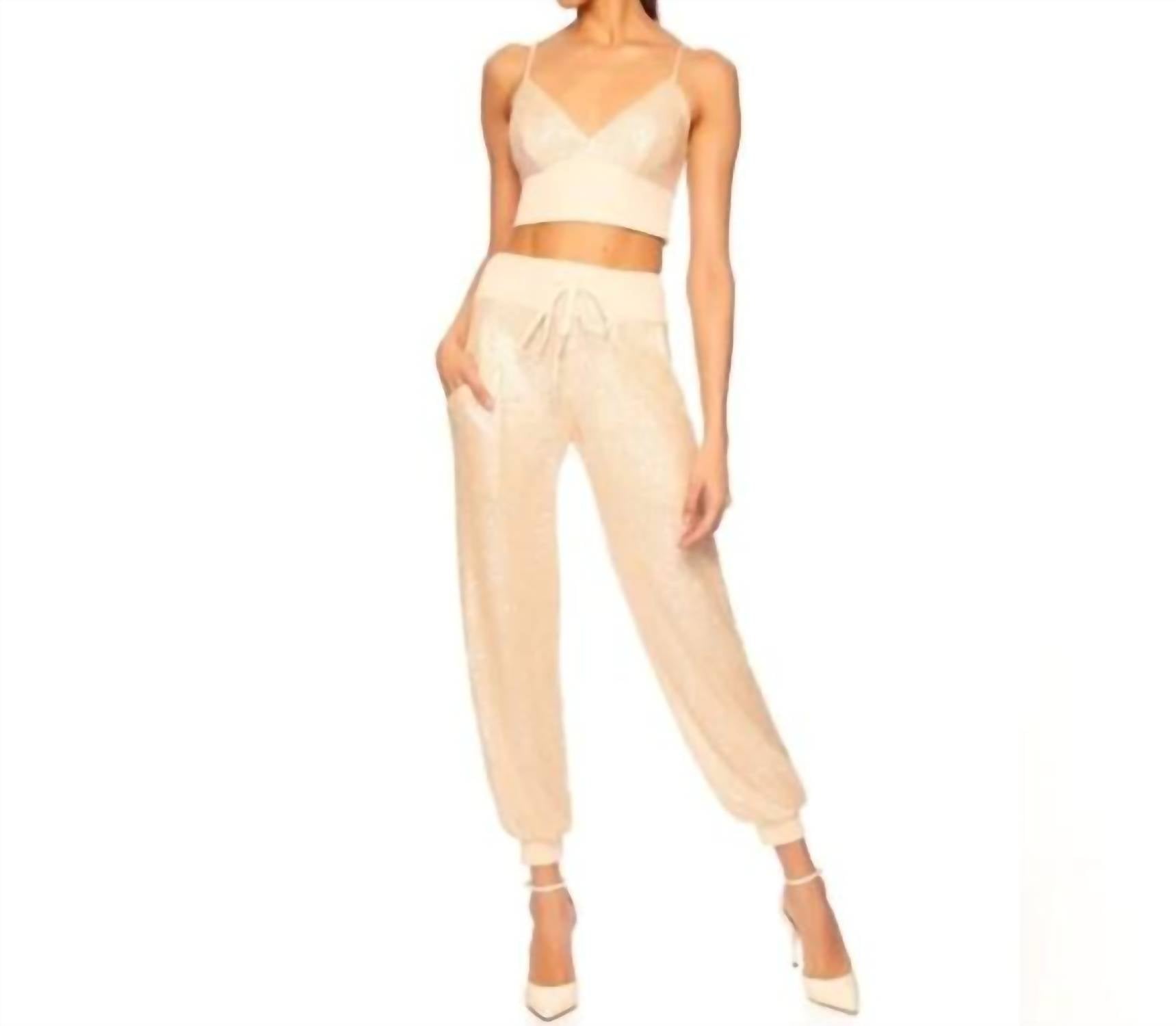 Susana Monaco - Sequin Jogger Pants
