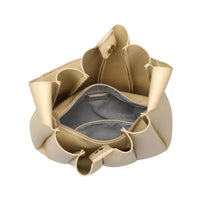 Moda Luxe - Zelda Pleated Detail Hobo Handbag